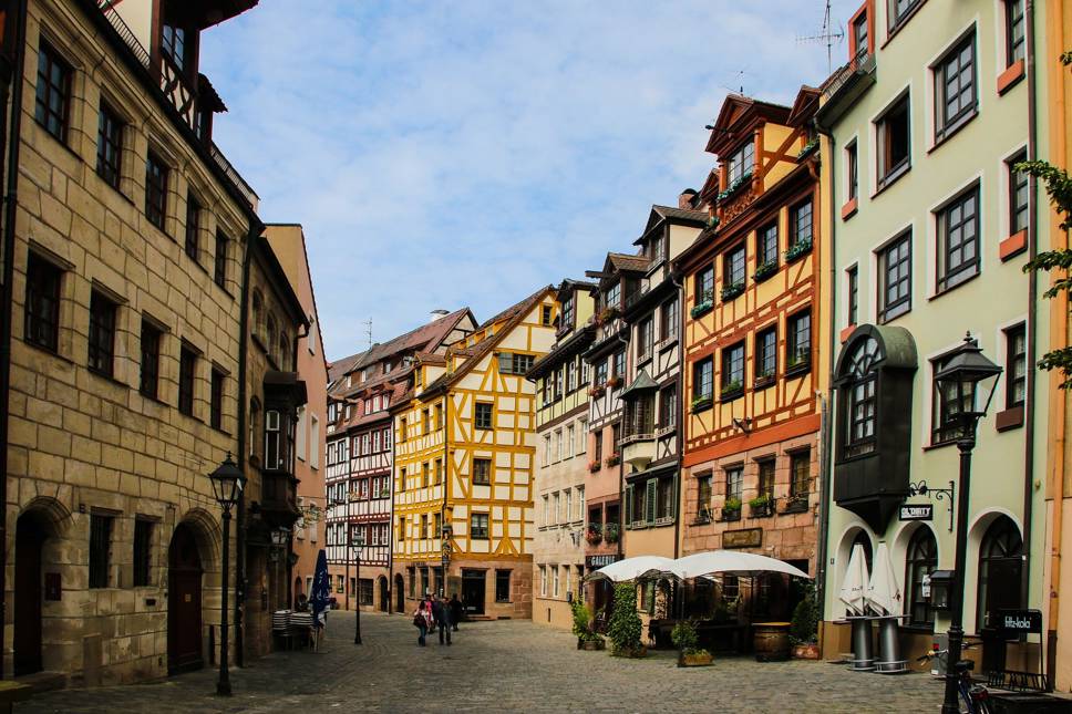 Row of buildings in Nuremberg