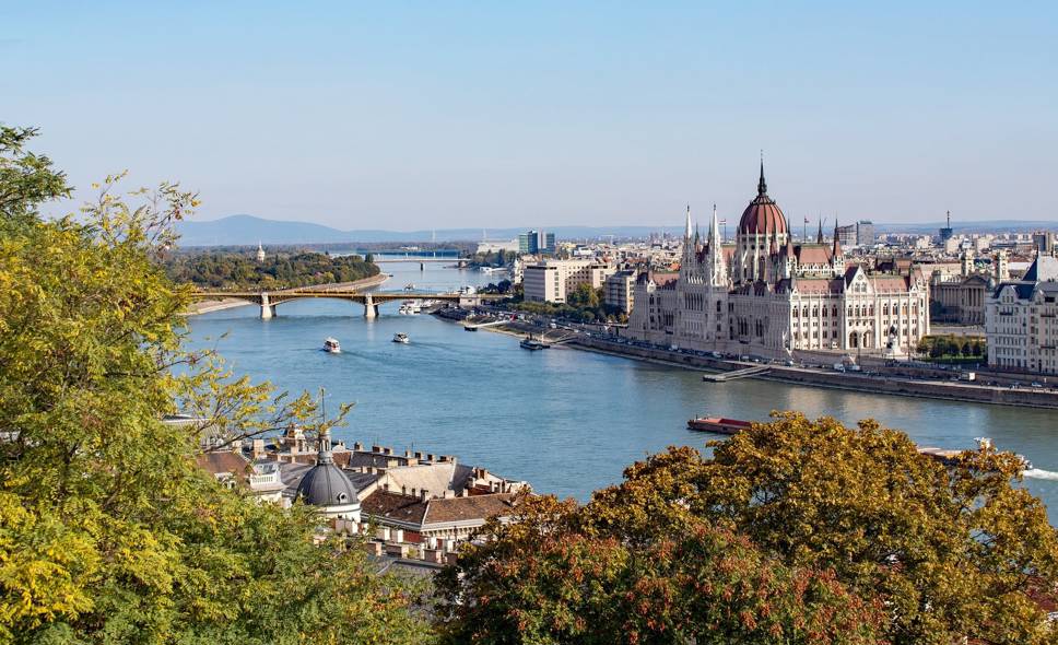 Banks of Danube in Budapest
