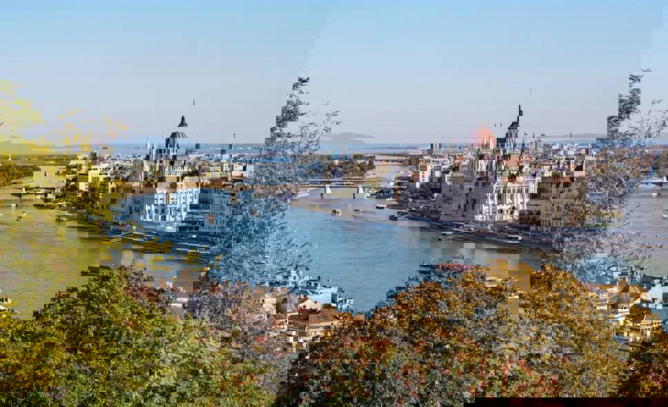 Banks of Danube in Budapest